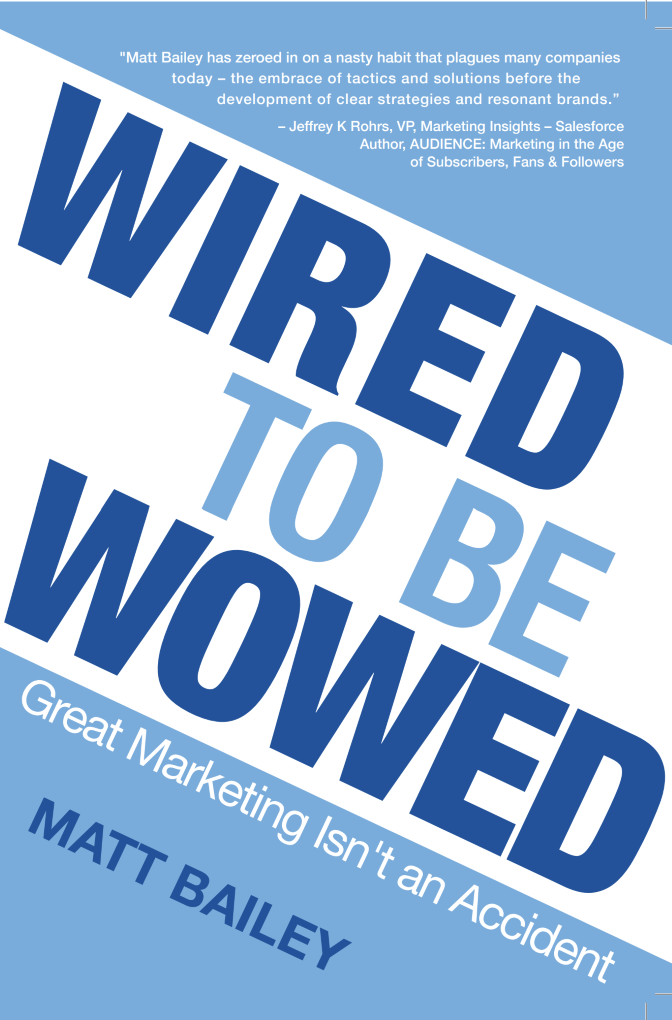 Wired to be Wowed, authored by SiteLogic founder, Matt Bailey gets to the heart of marketing - strategy. Learn why some companies just "get it" while others flounder.